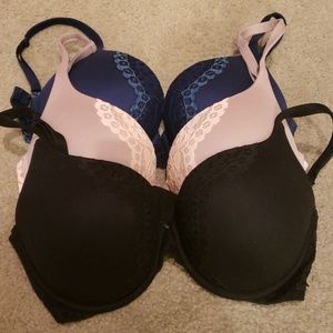 3 Victoria Secret Perfect Coverage Bras